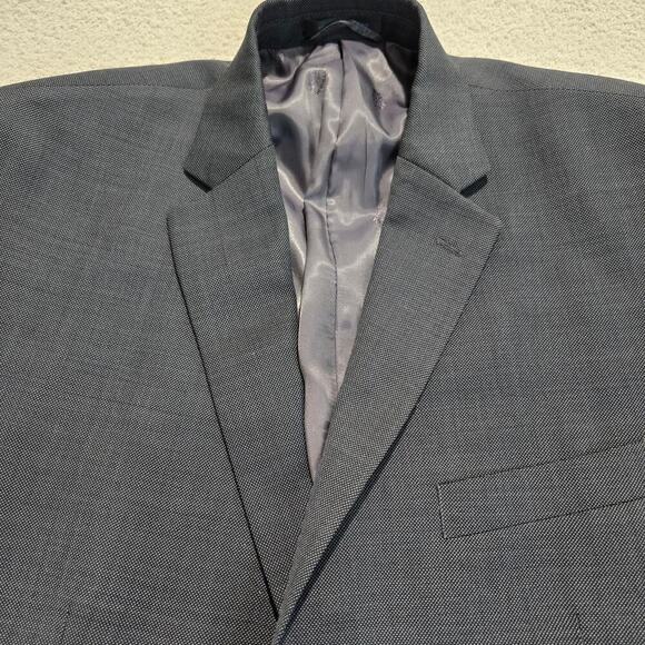 Lauren Ralph Lauren 100% Wool Blazer Sports Coat Men's 44L Stretch Dark Gray - Picture 2 of 15